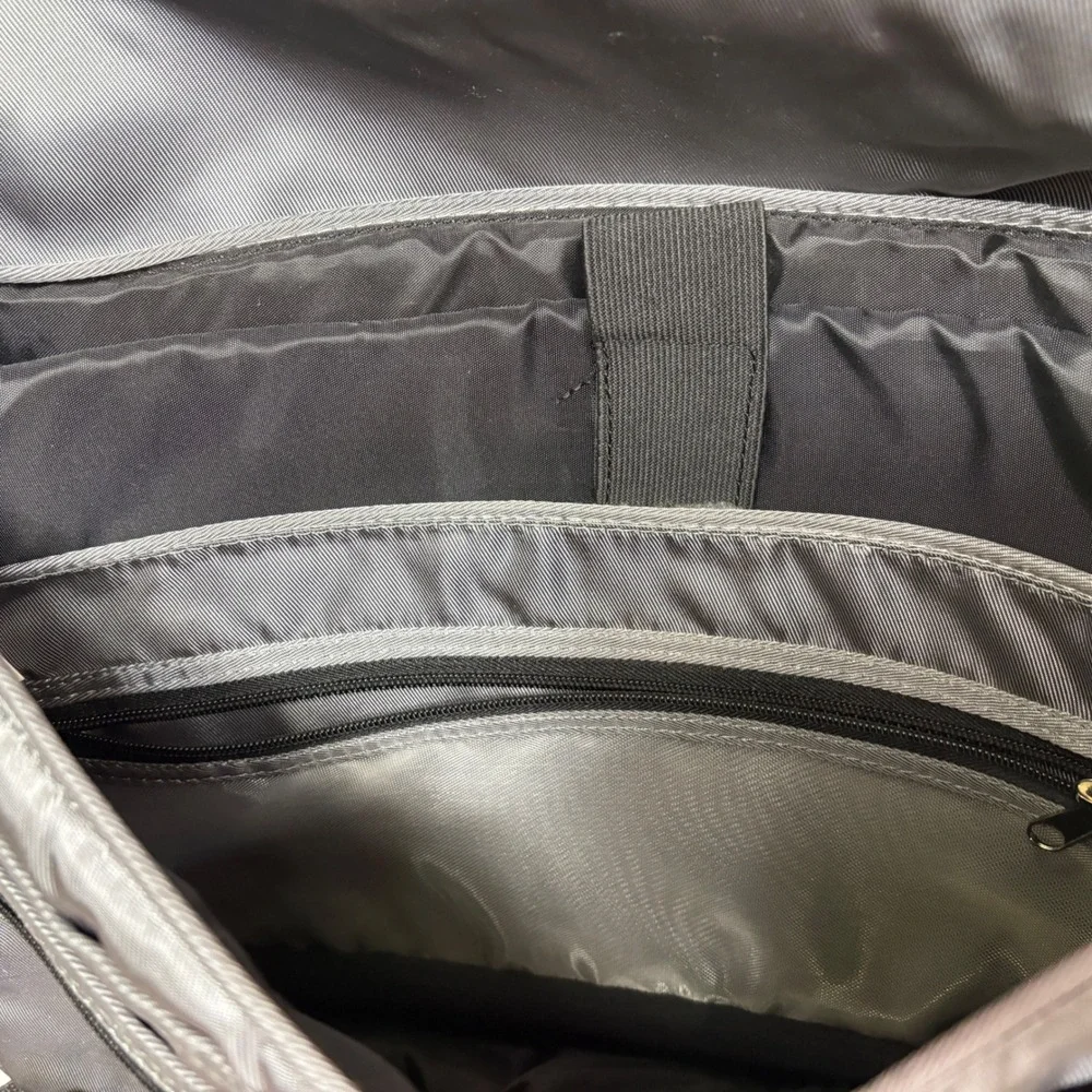DELL Messenger Bag Men's‎ OS Gray Laptop Briefcase Tech Commuter Utility